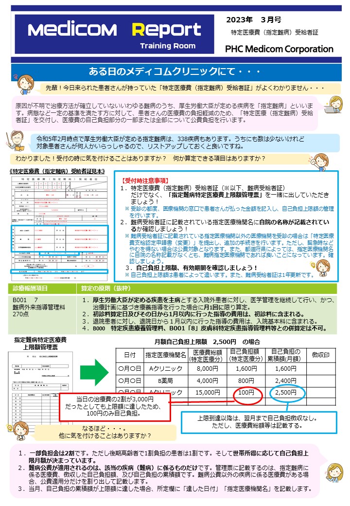 特定医療費(指定難病)受給者証