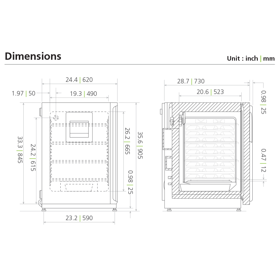 MCO-171AICUVD-PA dimensions