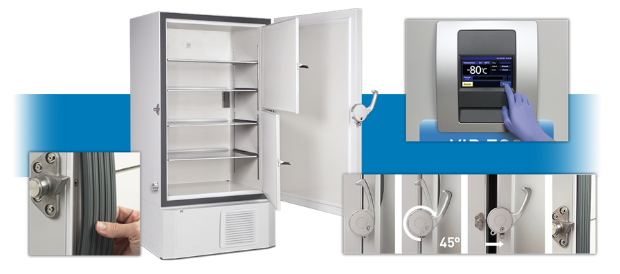 VIP ECO ultra-low temperature freezer with EZlatch design
